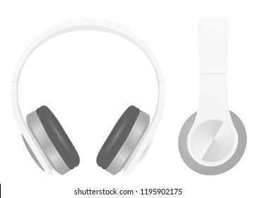 Headphones. vector illustration