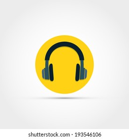 Headphones vector illustration