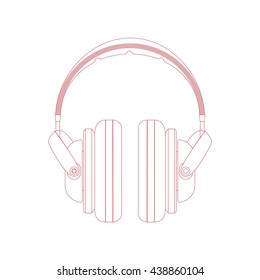headphones. vector illustration.
