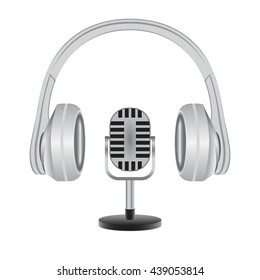 headphones. vector illustration.