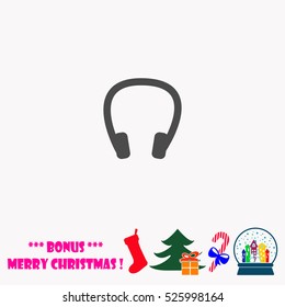 Headphones  vector illustration.