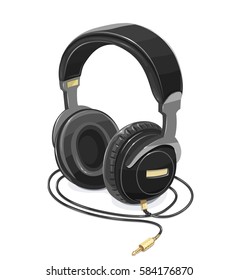 Auriculares. Ilustración del vector