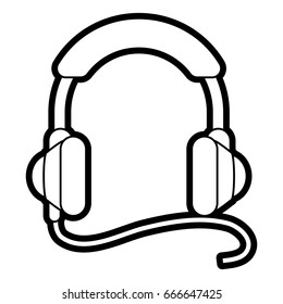 headphones vector illustration