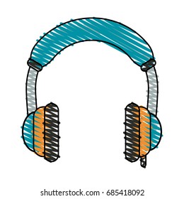headphones vector illustration