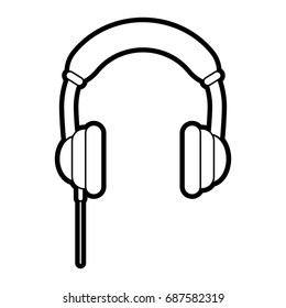 headphones vector illustration