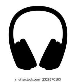 Headphones. Vector illustration. Clipart isolated on white background.