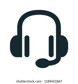 headphones, web icon. vector design