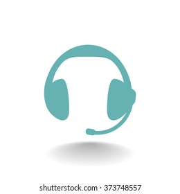 headphones, web icon. vector design