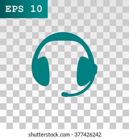 headphones, web icon. vector design