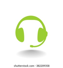 headphones, web icon. vector design