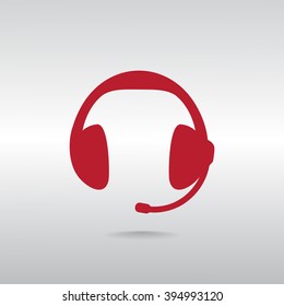 headphones, web icon. vector design