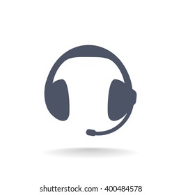 headphones, web icon. vector design