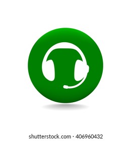 headphones, web icon. vector design