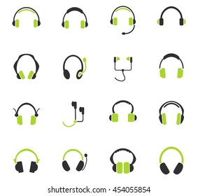 headphones web icons for user interface design