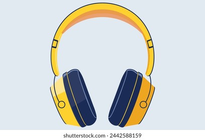 Auriculares inalámbricos vector aislado. Ilustración de auriculares de moda juvenil hipster cool en estilo minimalista.