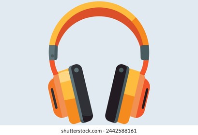 Headphones wireless vector isolated. Youth fashion hipster cool headphones illustration in minimalist style.