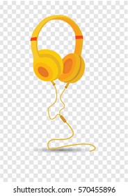 headphones yellow
