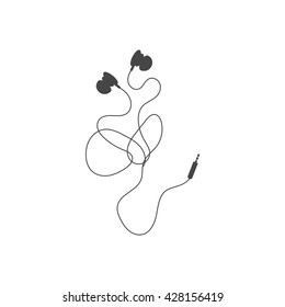 Headphones.Vector icon.