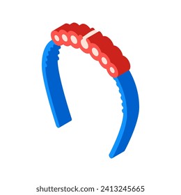 vector de icono isométrico de joyería de la cabeza. signo de joyería de la cabecera. ilustración de símbolo aislado