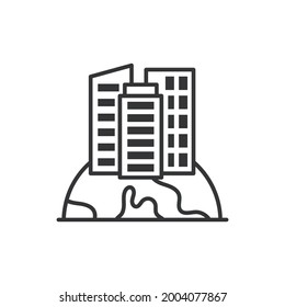 Ilustración de estilo de icono de contorno vectorial de cabecera. archivo EPS 10 
