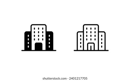 Headquaters icon design with white background stock illustration