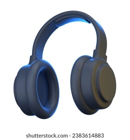 Headset 3D Illustrationssymbol-Paket-Element