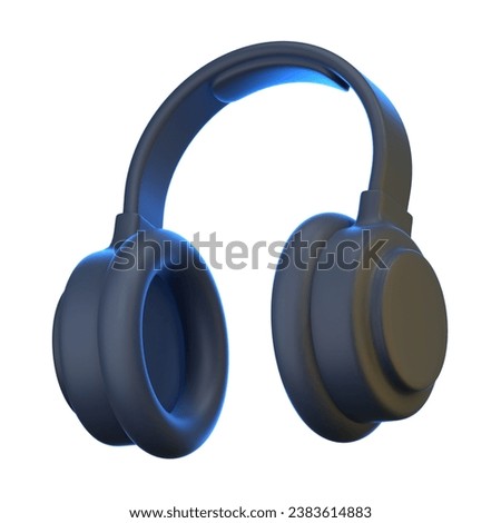 headset 3D Illustration Icon Pack Element