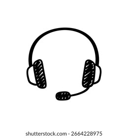Auriculares con micrófono adjunto para la Imagen de comunicación y juegos
