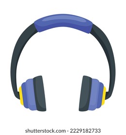 icono aislado del dispositivo de audio de auriculares con micrófono