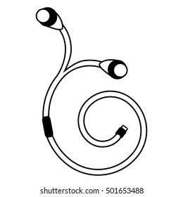 headset audio device isolated icon vector illustration design