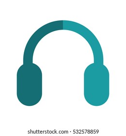 headset audio device isolated icon vector illustration design