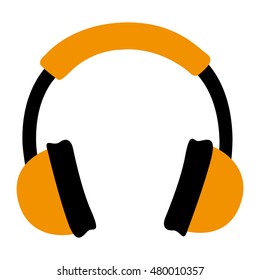 headset audio isolated icon vector illustration eps10