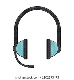 Headset call center scribble