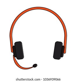 Headset call center symbol
