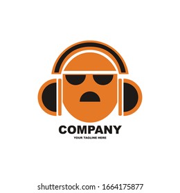 headset company design logo vector