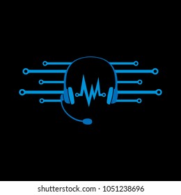 headset digital logo