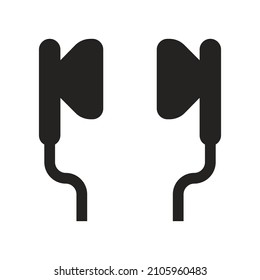 headset, earphone, headphone icon illustration. Solid icons, glyphs are perfect for logos, websites, applications, apps and more.