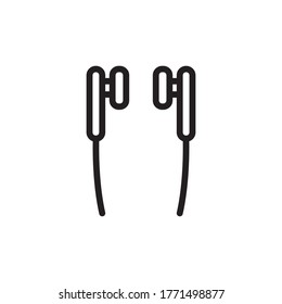 Headset Earphone Icon Design Vector Template