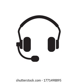 Headset Earphone Icon Design Vector Template