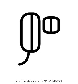 Headset, Ohrhörer-Symbol Vektorgrafik Logo-Vorlage für viele Zwecke. Einzeln auf weißem Hintergrund.