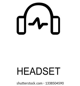 Headset Flat icon