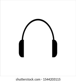 headset headphone icon music speaker -vector 