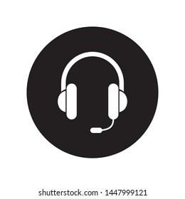 headset headphone icon vector illustration
