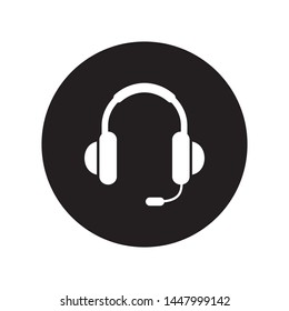 headset headphone icon vector illustration