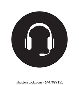 headset headphone icon vector illustration