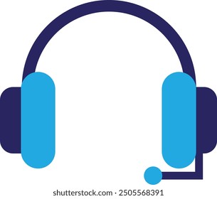 Headset Kopfhörer Musik Symbol Vektorgrafik flach