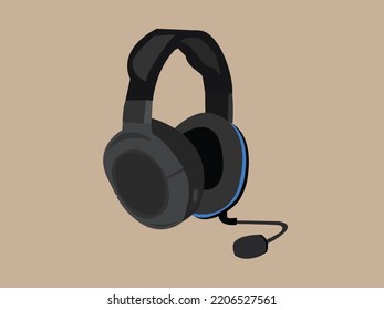 headset headphones electronics black vector