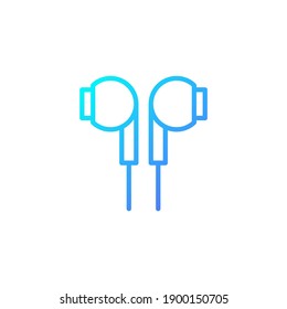 Headset icon with blue gradient style