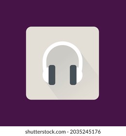 Headset icon for business website,apps, and many more