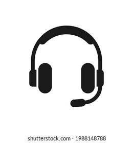 Icono de auricular. Soporte al cliente, símbolo de centro de llamadas para diseño de interfaz de usuario móvil y web.